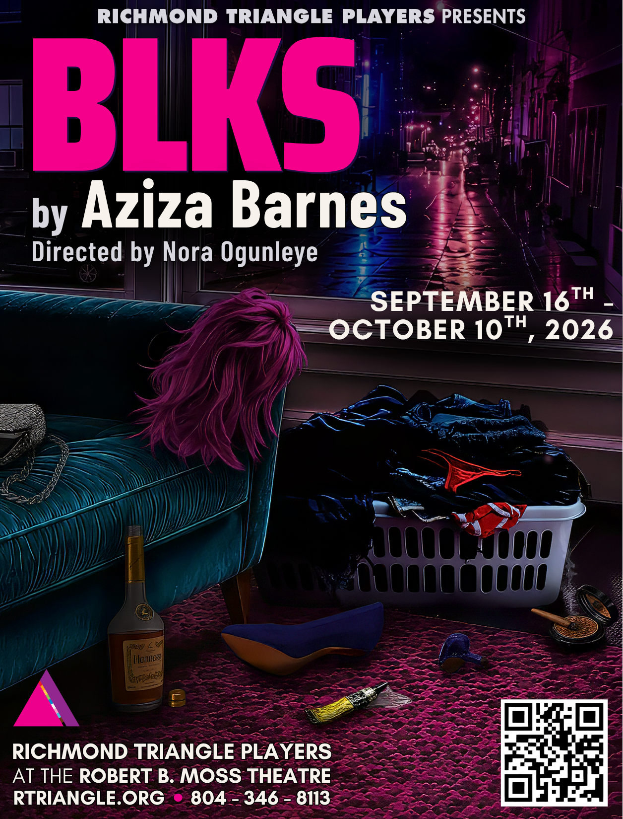 Poster for BLKS - QR Code for Tickets