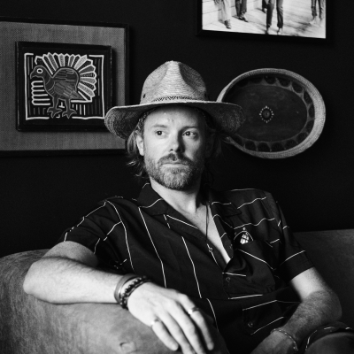 Daniel Jones self-portrait at Haus on Market in Petersburg, Virginia