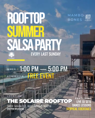 Solaire Salsa Sunday Free Rooftop Salsa Bachata Party Every Last Sunday of the Month