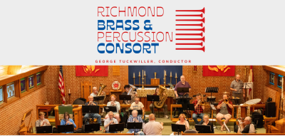Richmond Brass and Percussion Consort in rehearsal June 2026